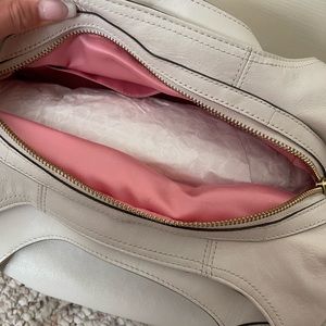 White Leather Coach Purse
